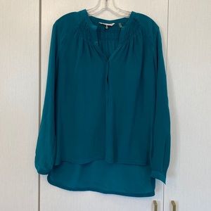 Rebecca Taylor Emerald Green Silk Blouse